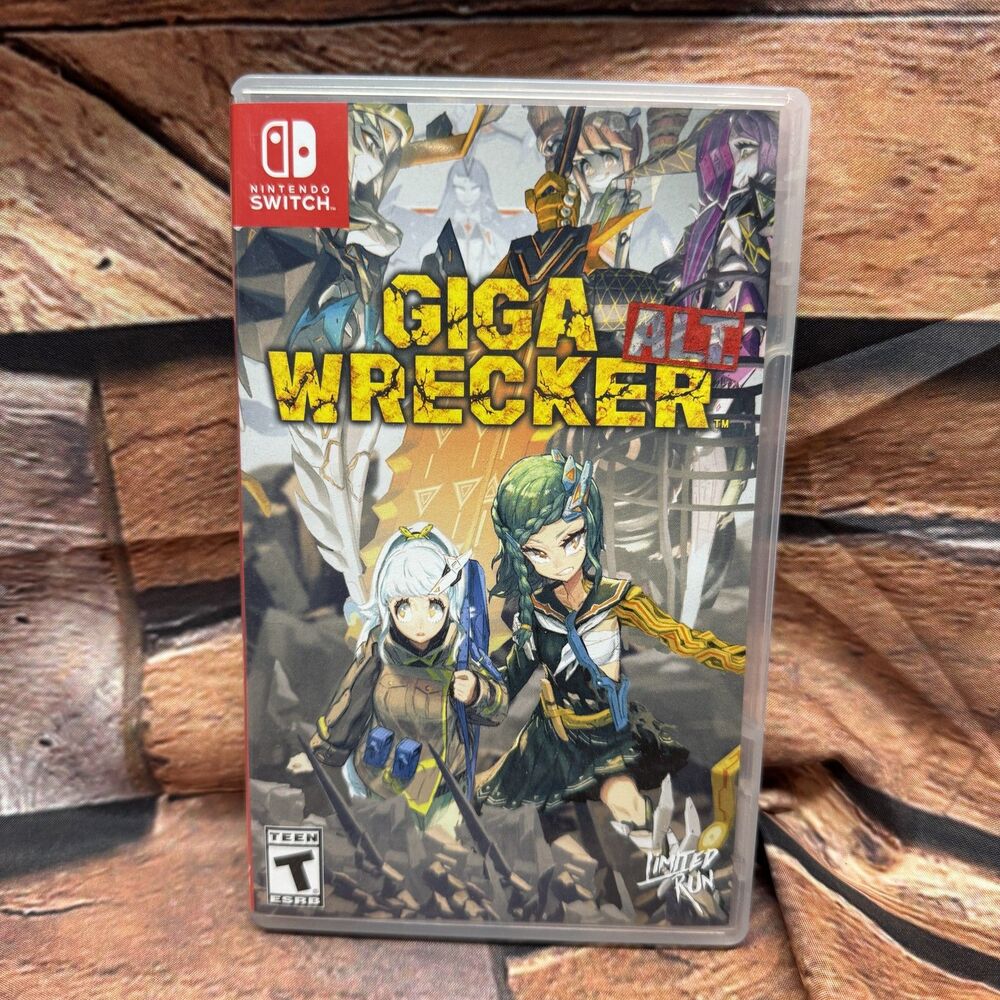 Giga Wrecker Alt Nintendo Switch Limited Run Games 33 EMPTY CASE ONLY NO GAME